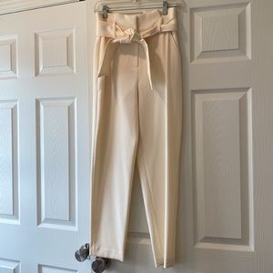 Veronica Beard White Crepe Pants - size 0